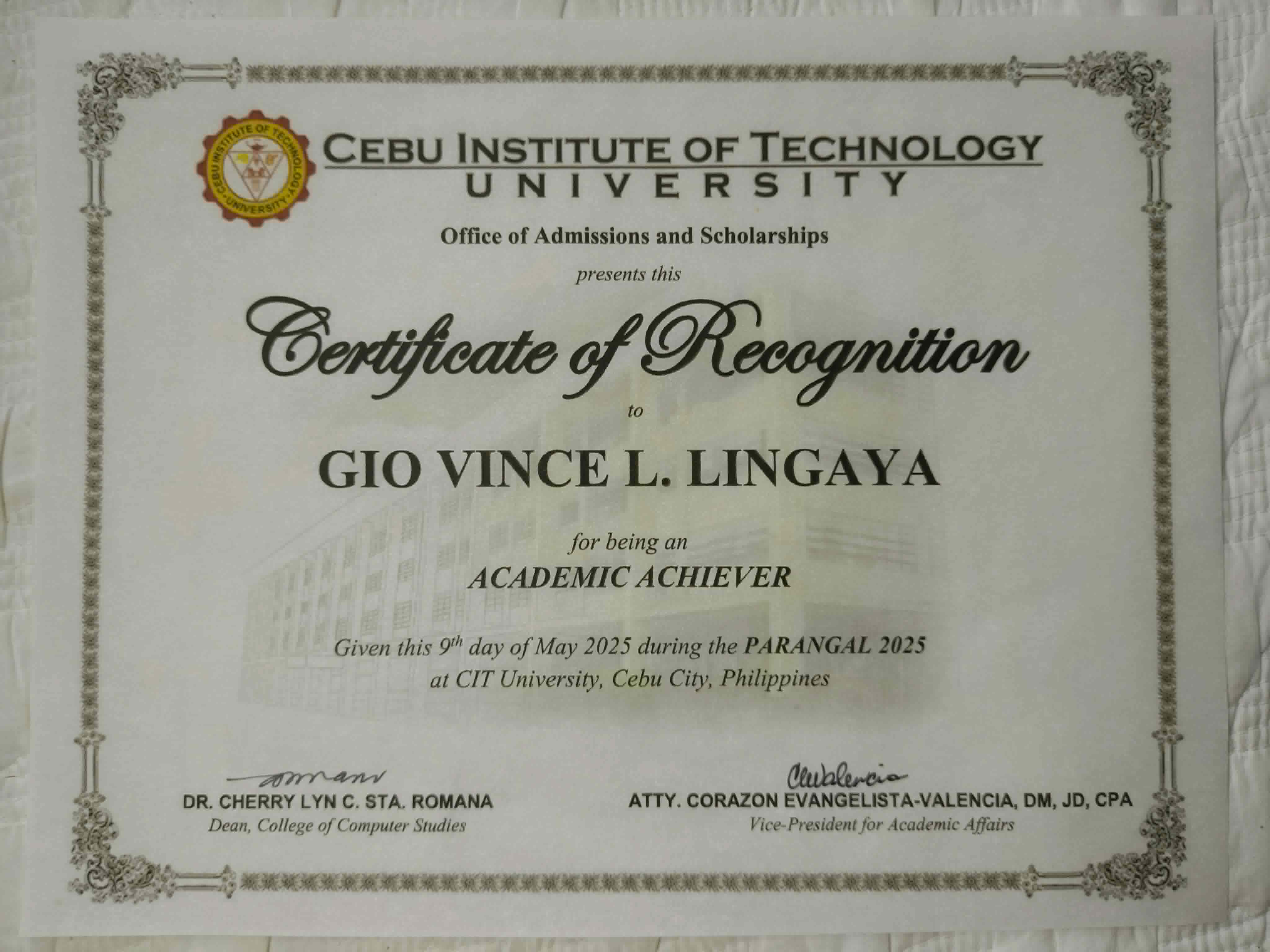 Academic Achiever