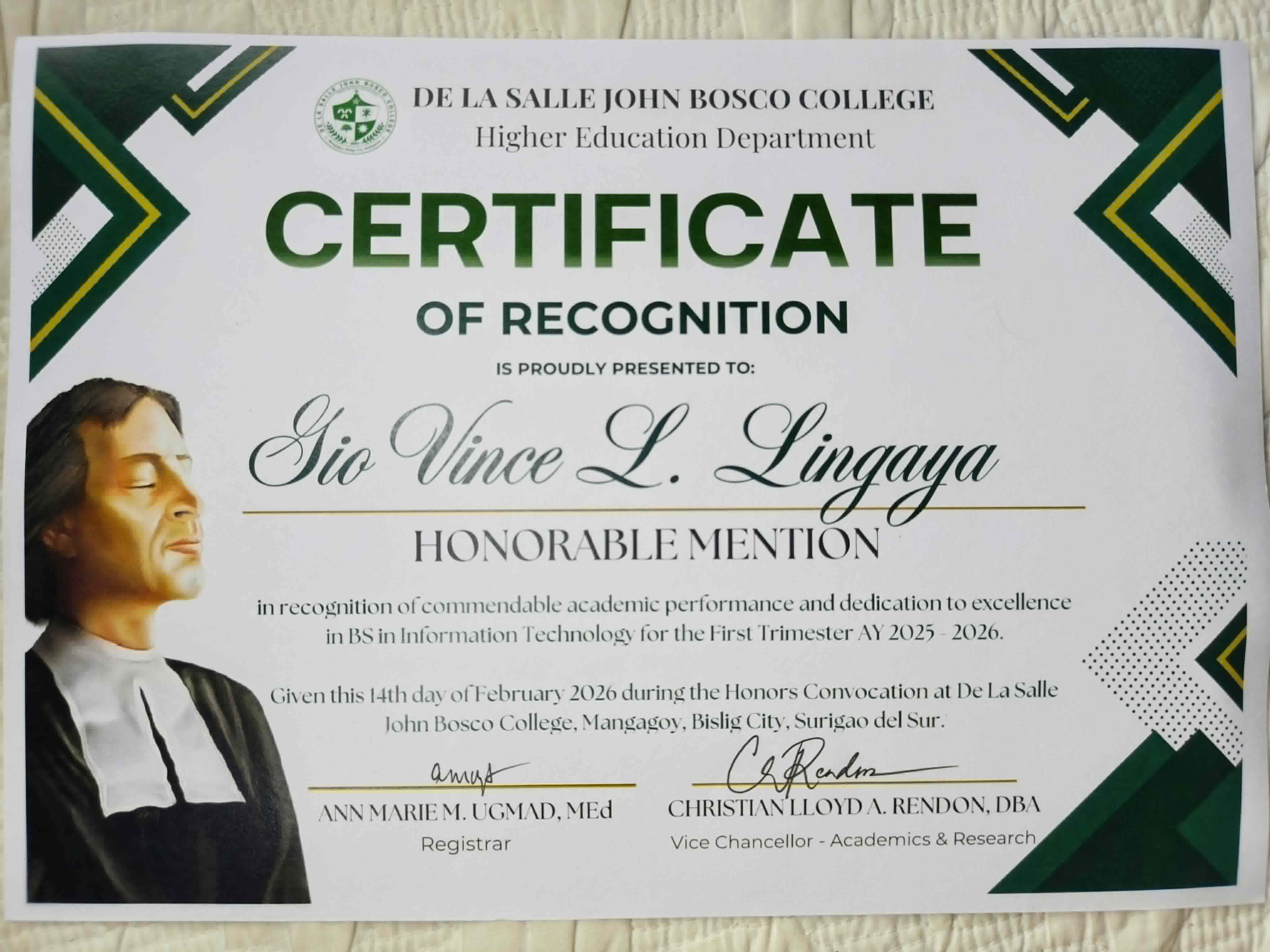 Honorable Mention